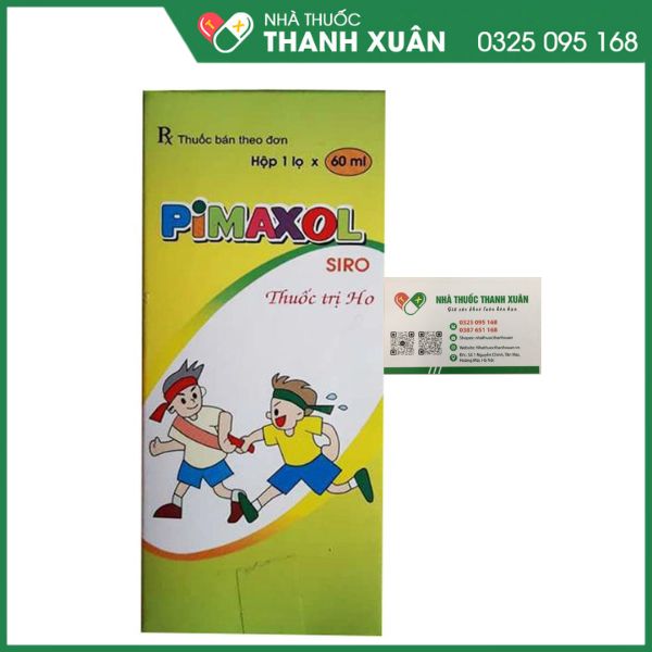 Thuốc trị ho PIMAXOL - Điều trị các cơn ho do cảm lạnh, cúm, lao, viêm phế quản